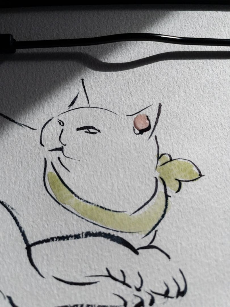国芳 猫尽くし 五十三疋より（模写）｜水墨×透明水彩｜A4原画