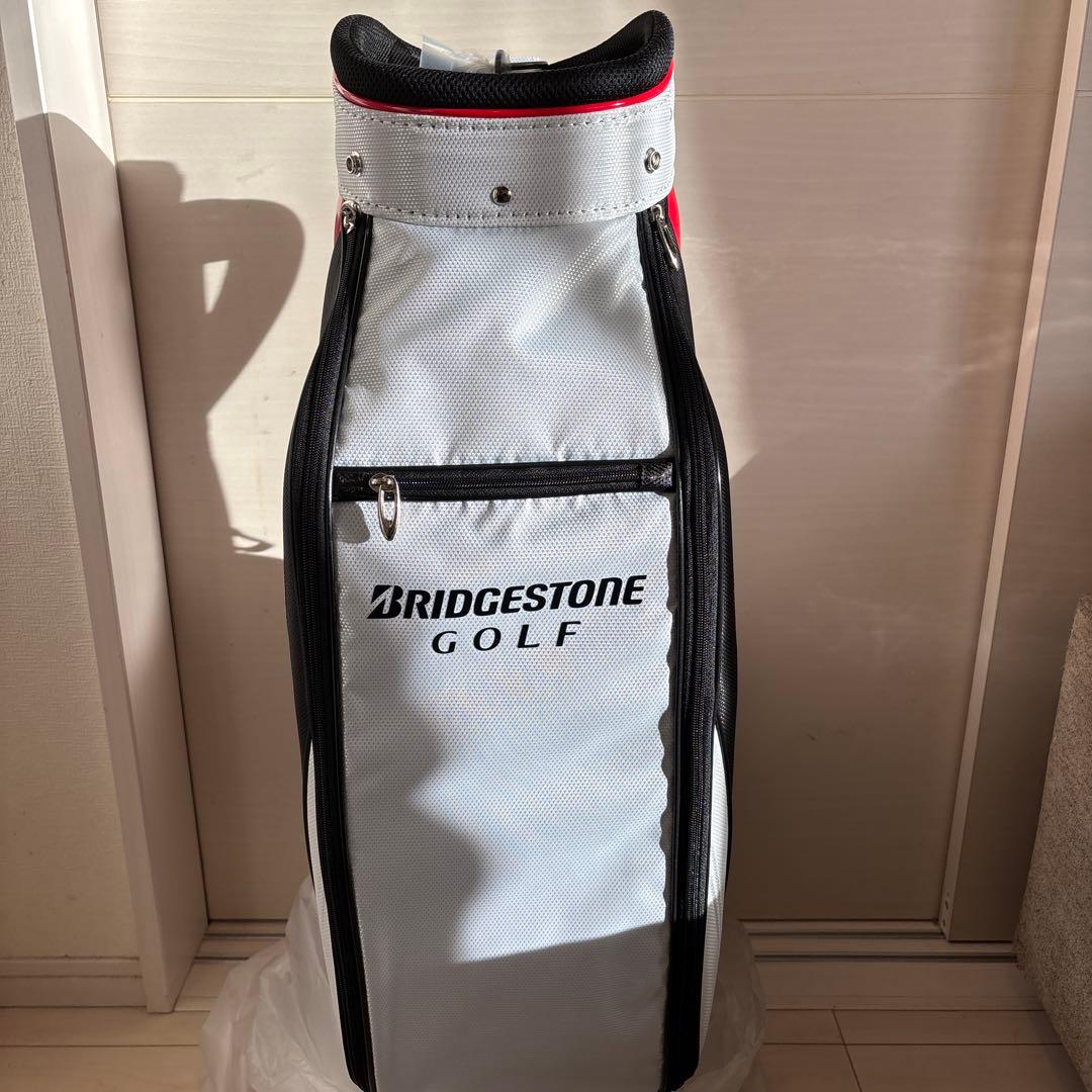 BRIDGESTONE GOLF キャディバッグ ホワイト/レッド/ブラック