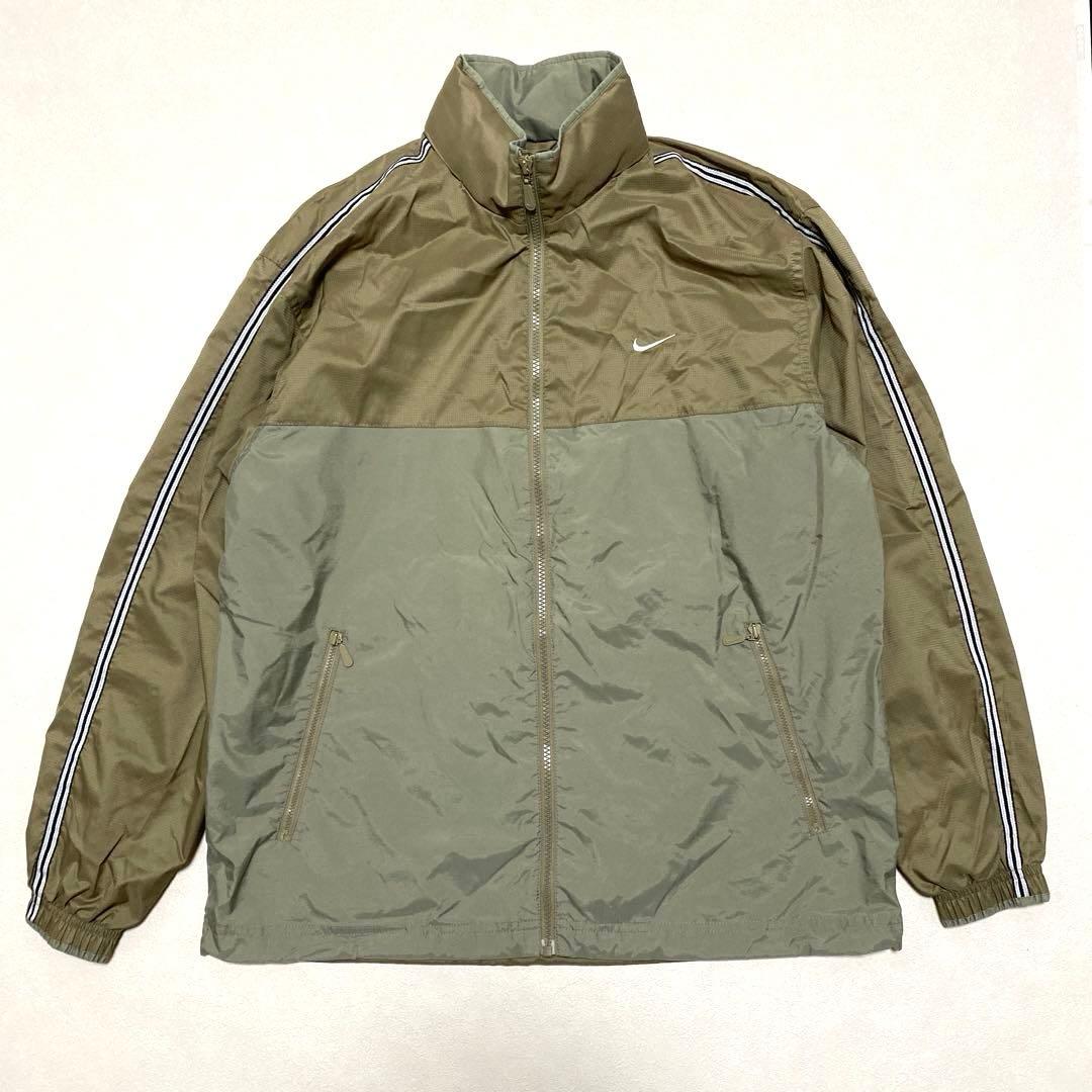 美品☆NIKE ウィンドブレーカー　上下セット　カーキ　M＊QJ