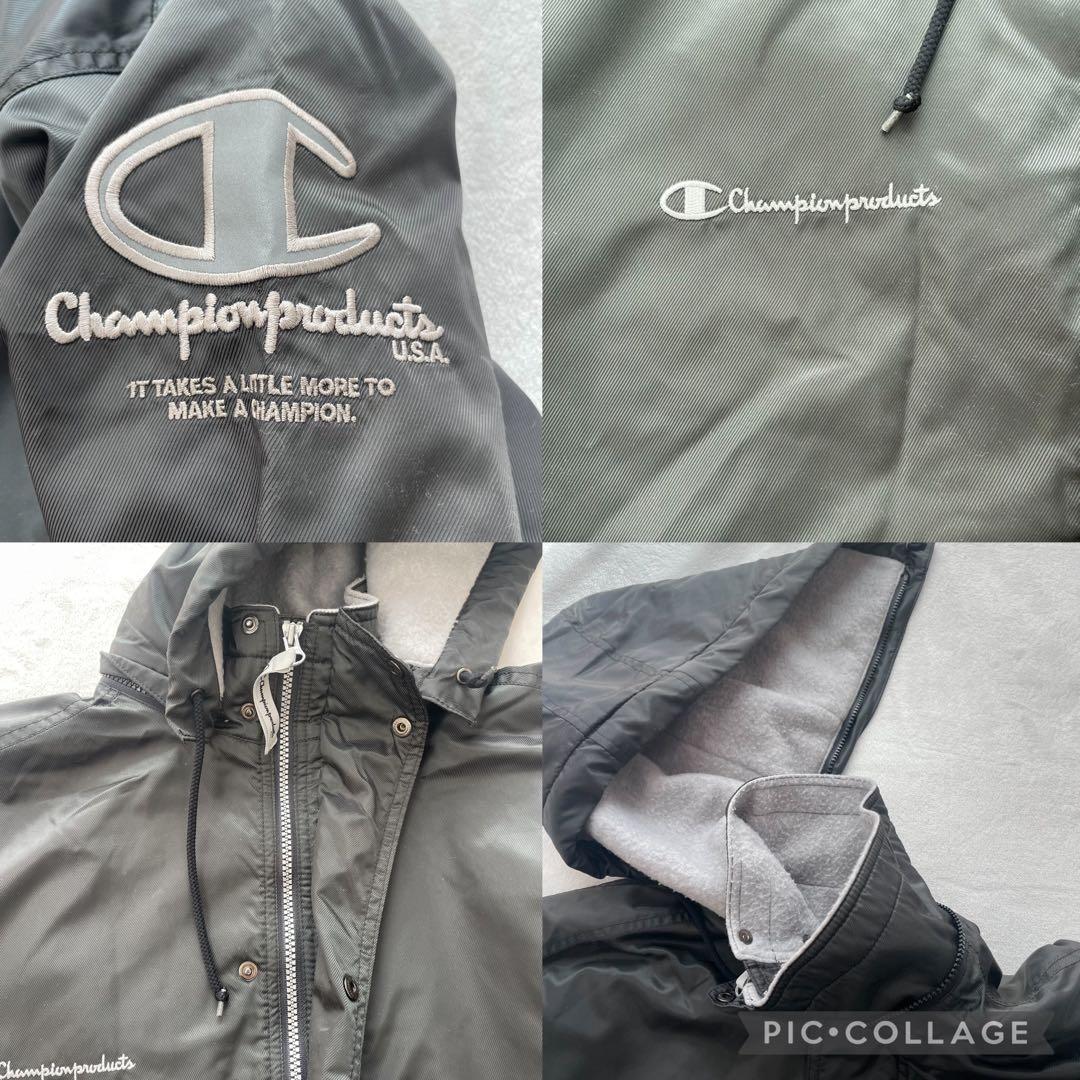 Champion products U.S.A.ベンチコートO裏起毛 グレー系