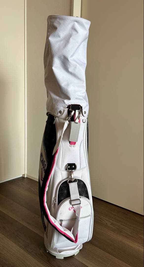 CALLAWAY Solaire レディースゴルフキャディバッグ 軽量白黒ピンク