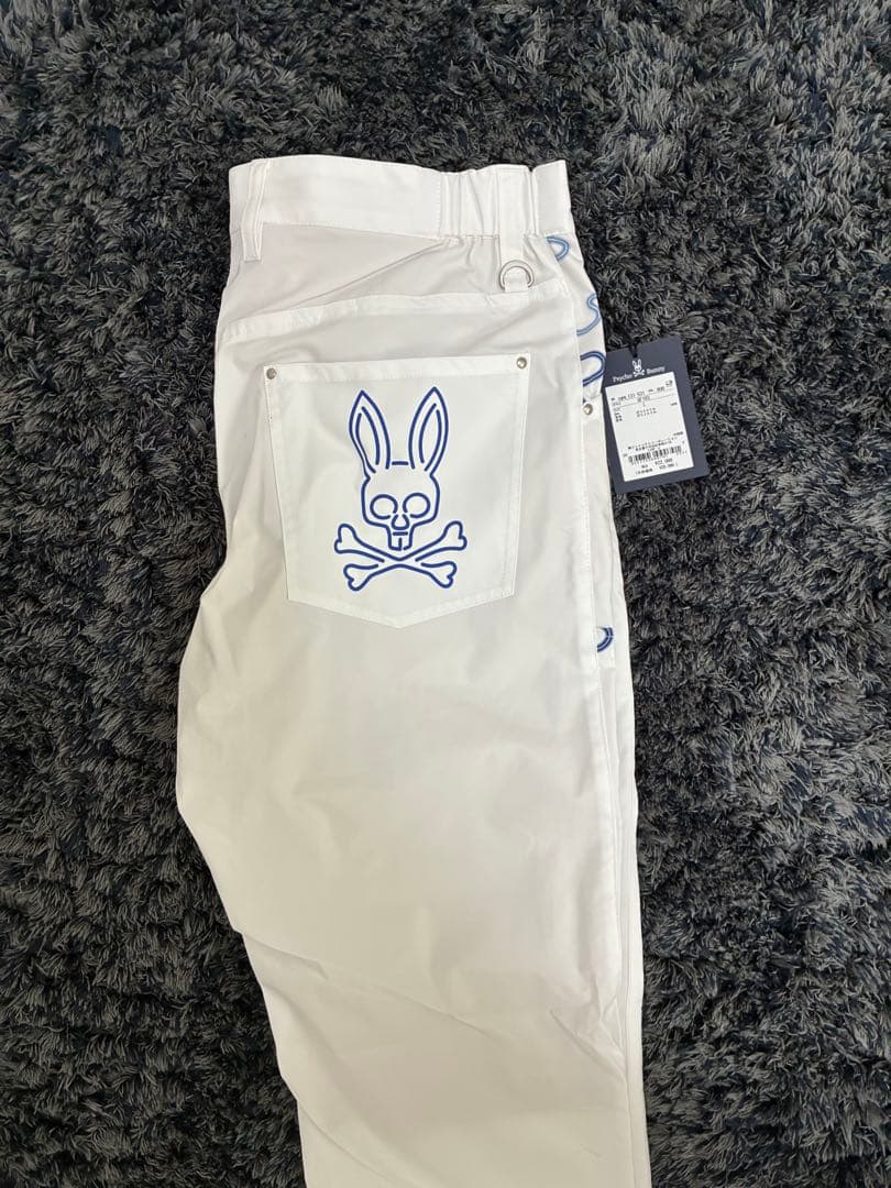 サイコバニー　ファイブポケットパンツ　ホワイト　L