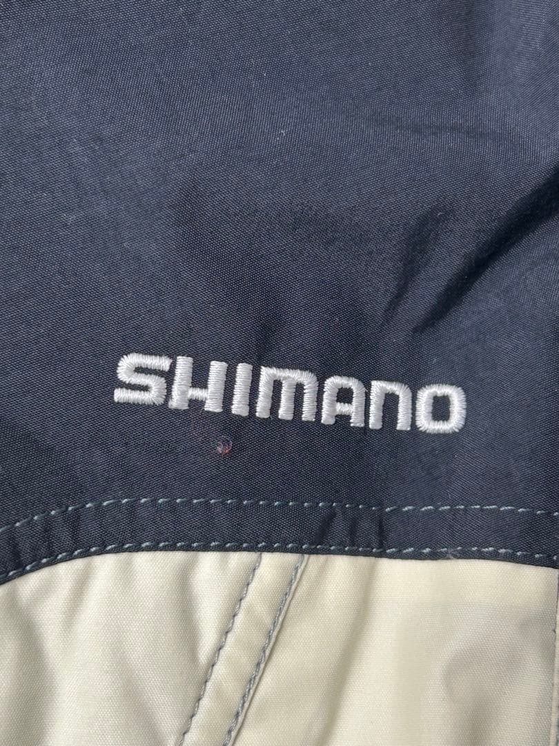SIMANO フィッシングジャケット　ブラック/アイボリー　フード付き　XL