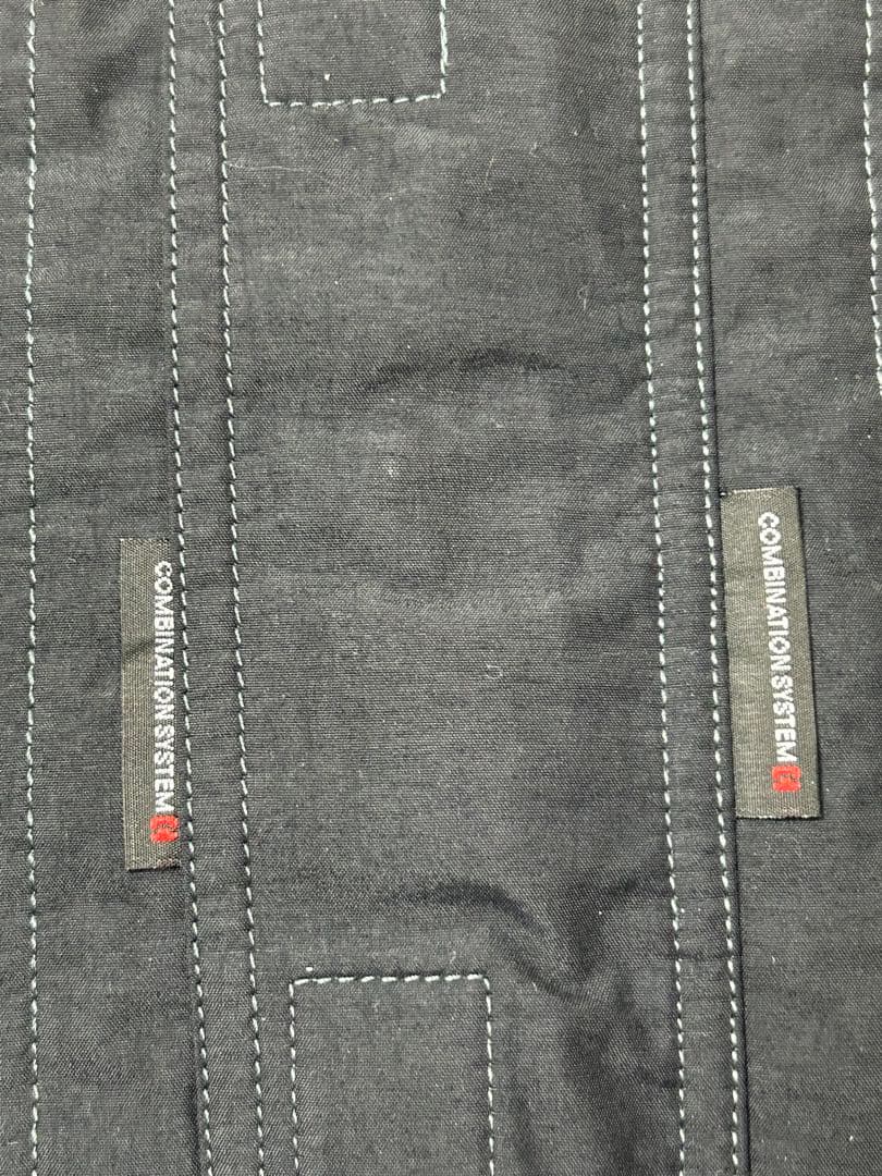 SIMANO フィッシングジャケット　ブラック/アイボリー　フード付き　XL