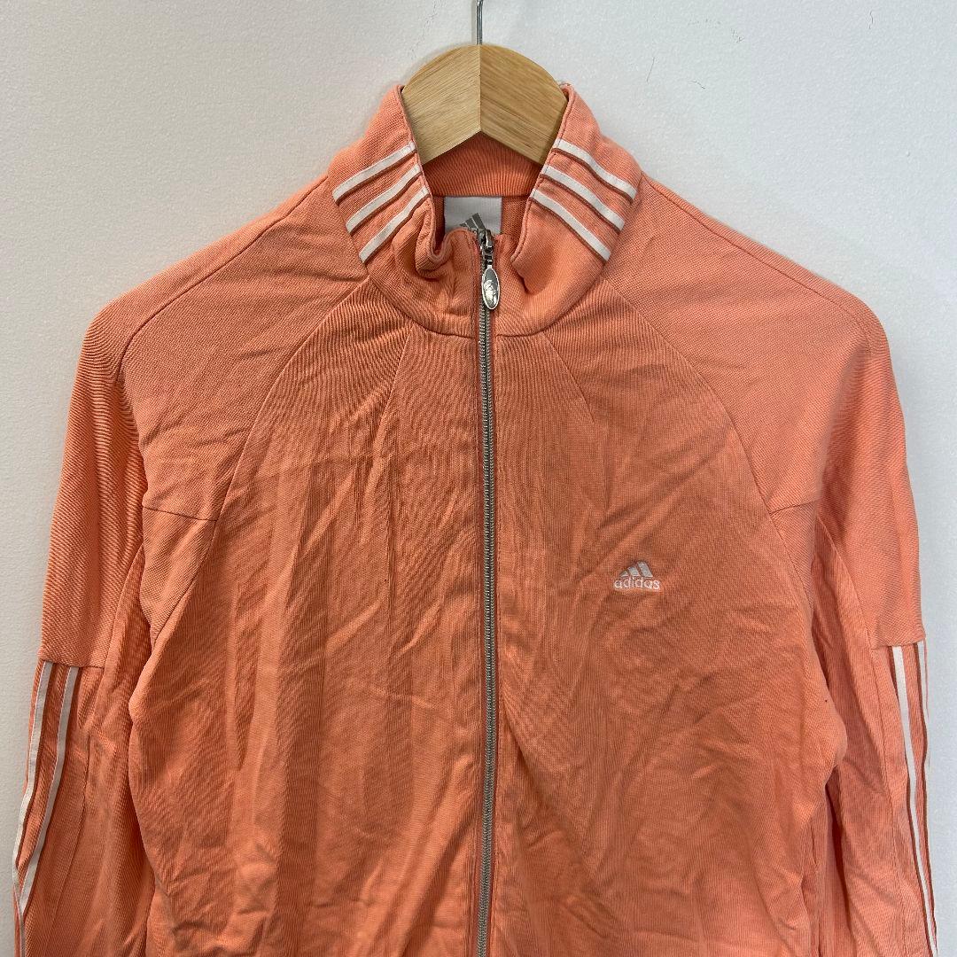 adidas トラックジャケット サーモンピンク 3L 古着 美品