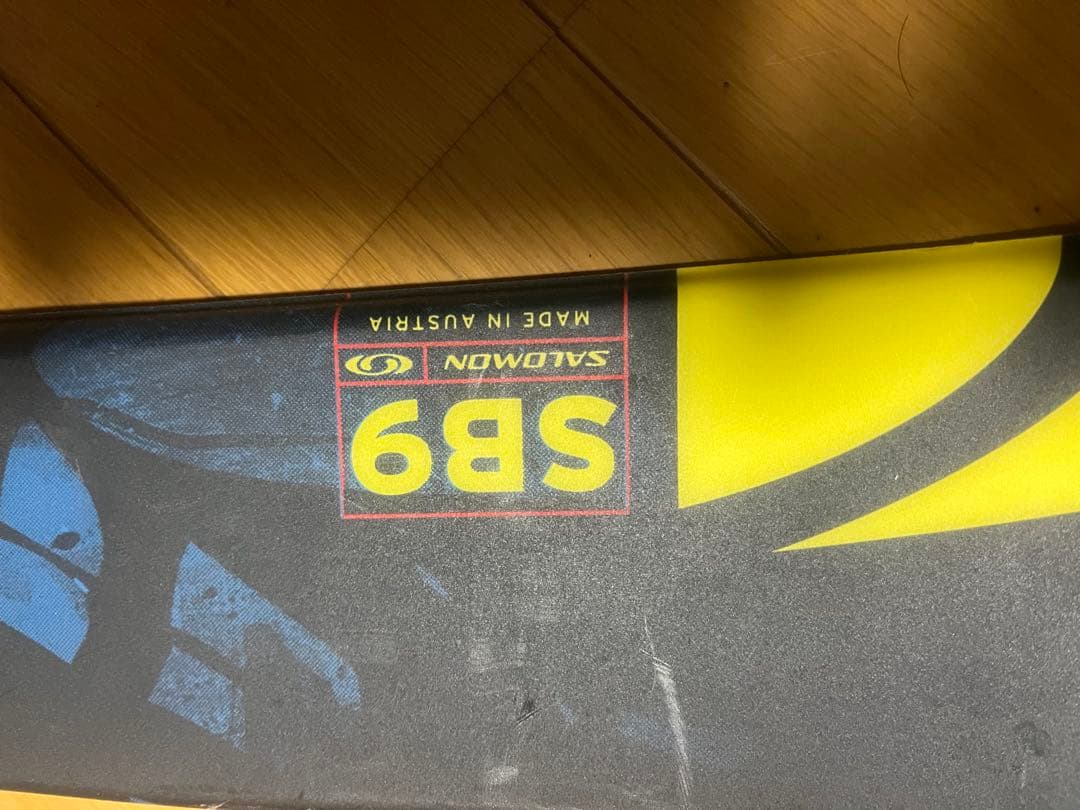 SB9 スキー板 青/黒/黄色　サロモン　99センチ　ボードブーツセット