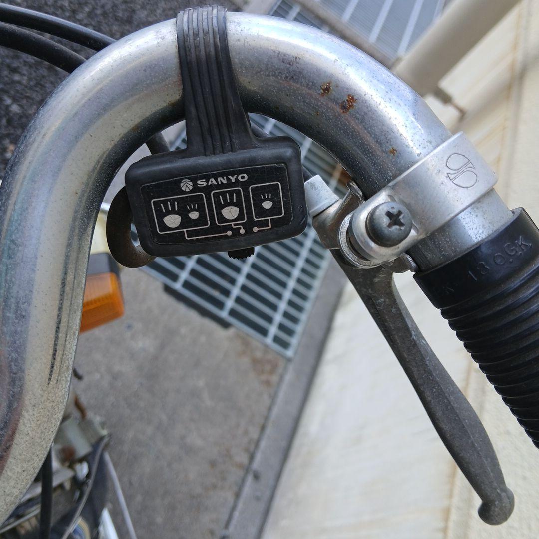 引き取り歓迎 SANYO シティサイクル デジタルメーター付き 黒