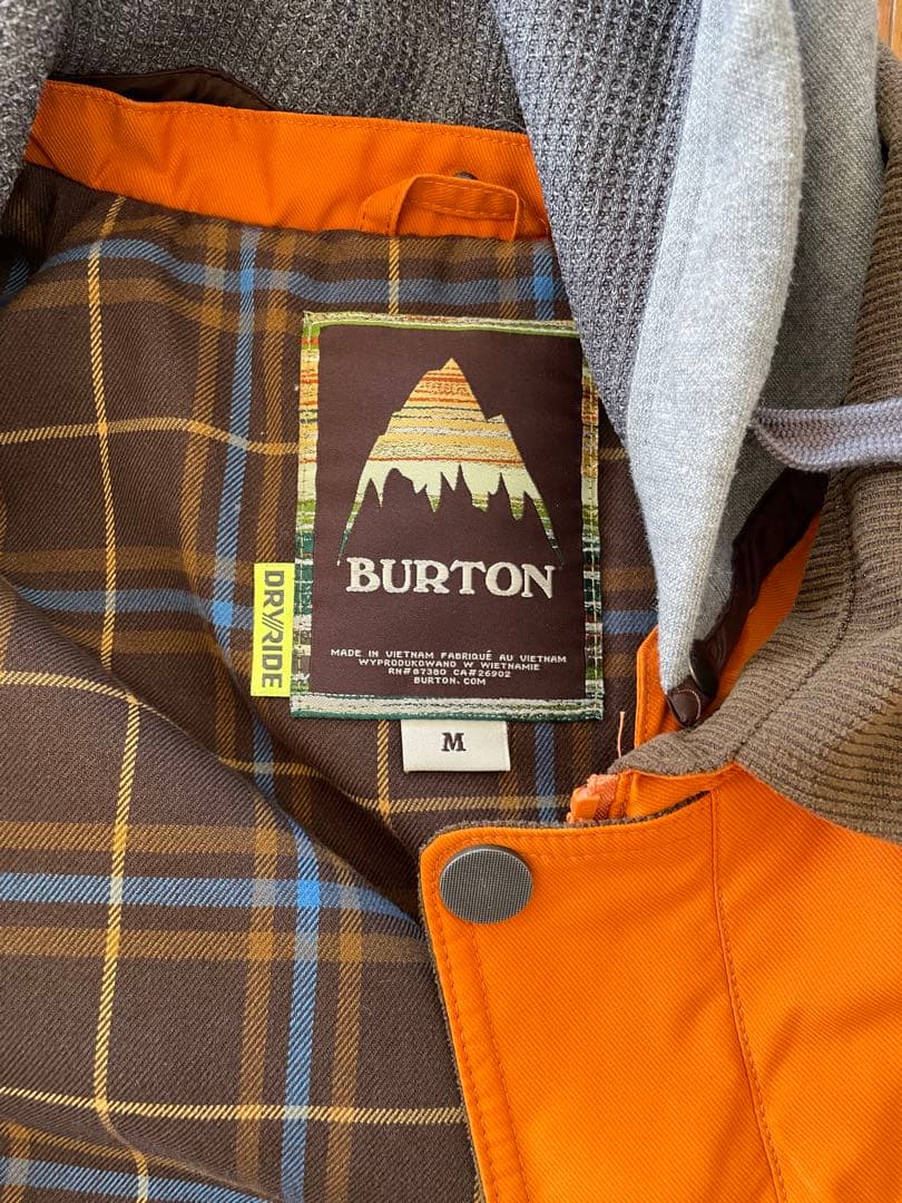 BURTON スノーボードウェア M オレンジ