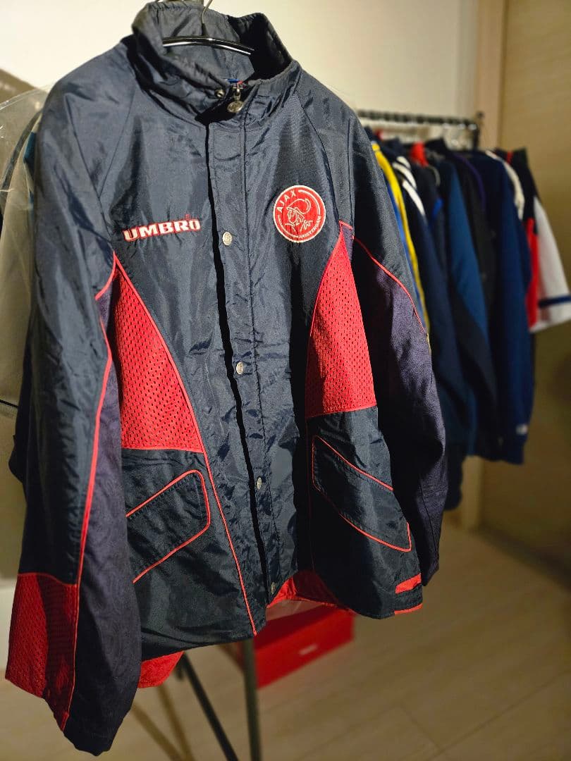 【希少】90s UMBRO × アヤックス 黄金期 公式ジャケット 中綿
