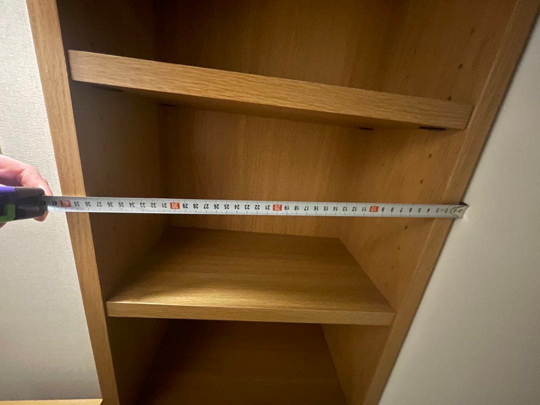 無印良品 オーク材 薄型ラック 奥行22cm