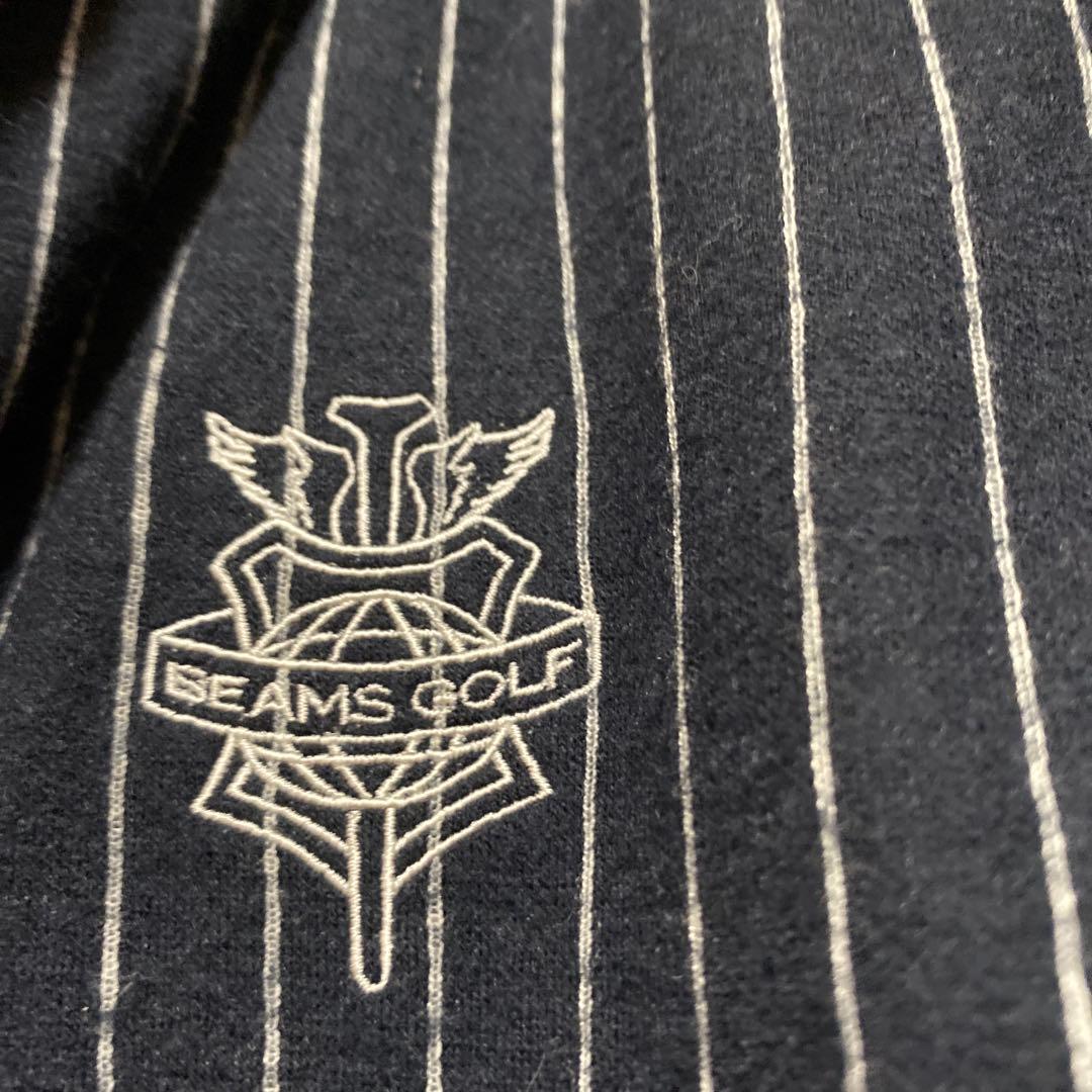 BEAMS GOLF ビームスゴルフ 中綿ワンピース ストライプ柄 M フードM