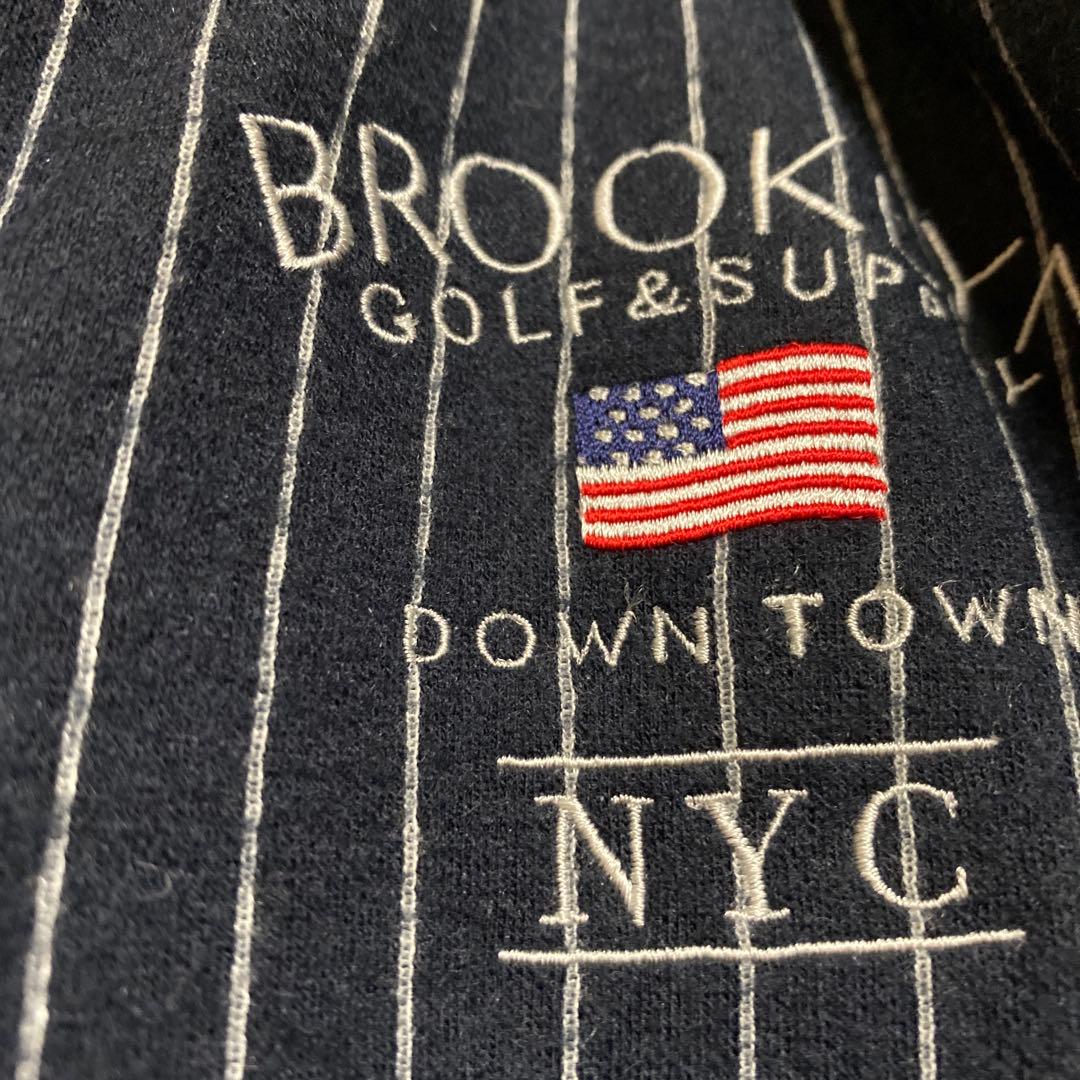 BEAMS GOLF ビームスゴルフ 中綿ワンピース ストライプ柄 M フードM