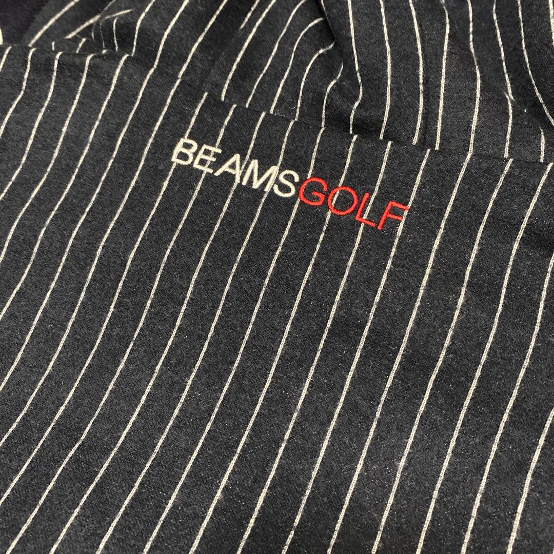 BEAMS GOLF ビームスゴルフ 中綿ワンピース ストライプ柄 M フードM
