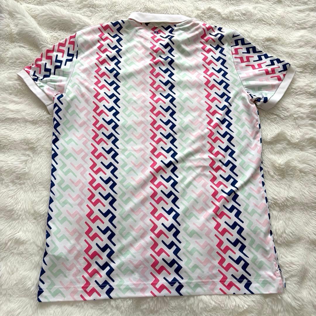 【美品】J.LINDEBERG ジェイリンドバーグ ゴルフ ポロシャツ 半袖　L