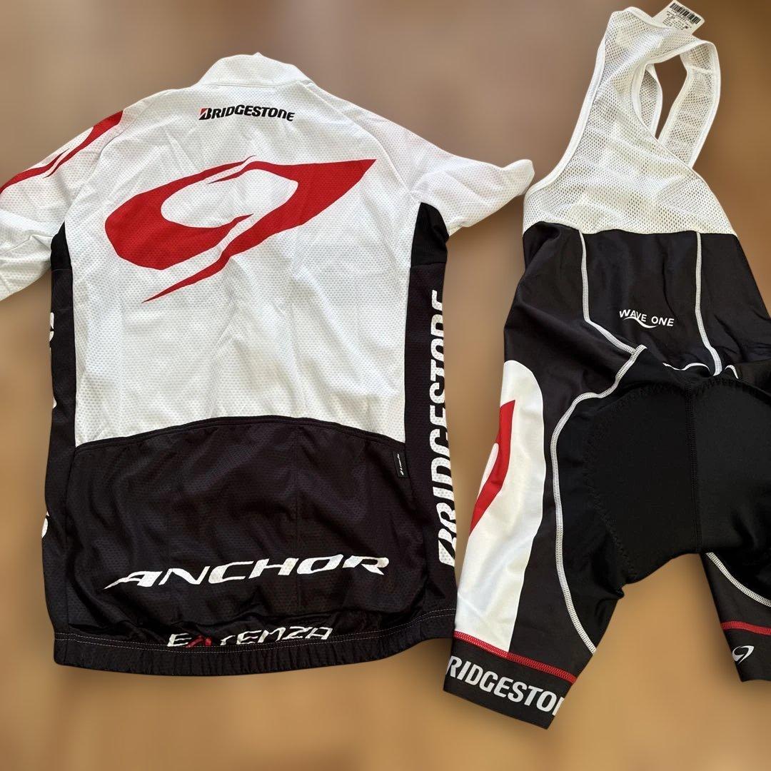 BRIDGESTONE ANCHOR サイクルジャージ ビブショーツセット M