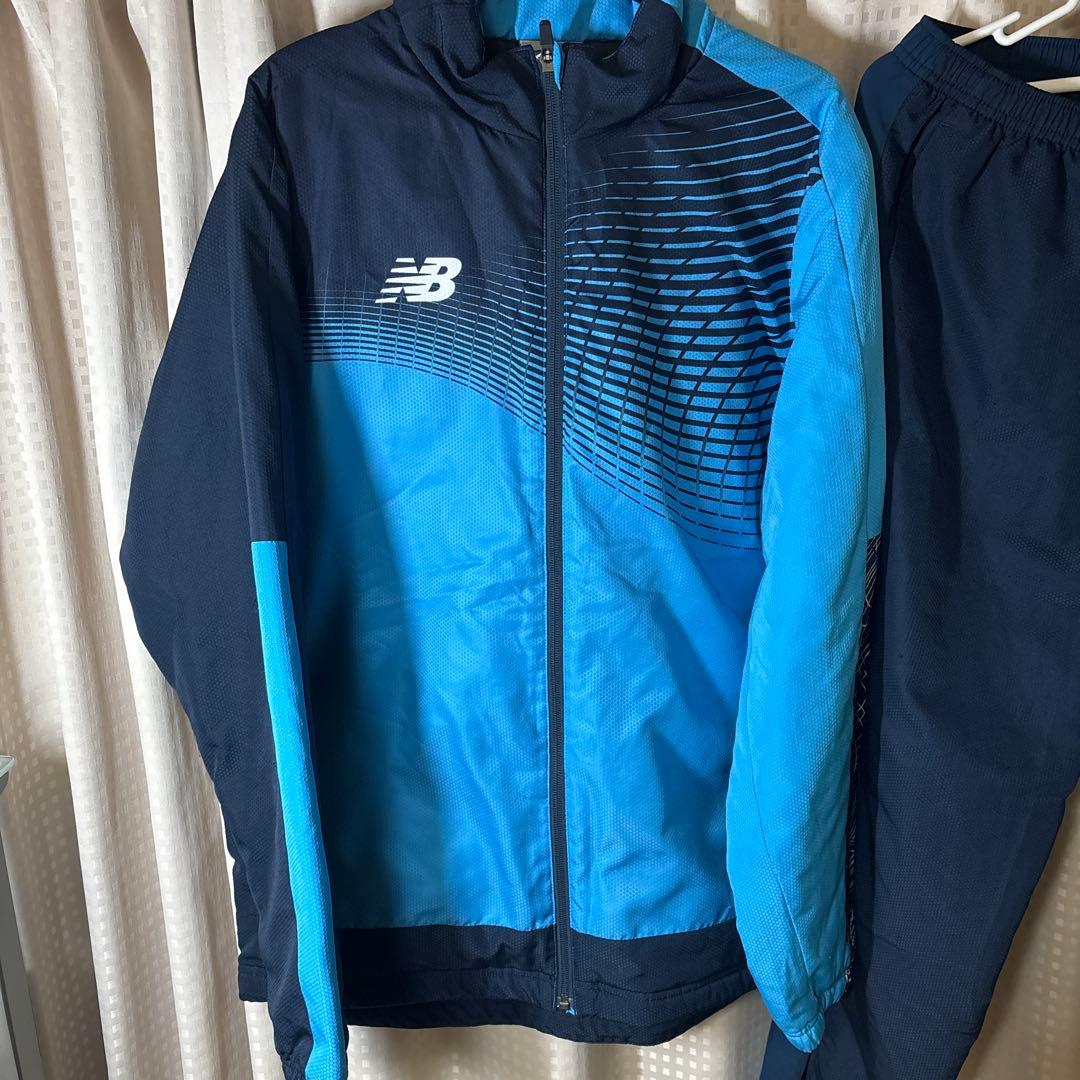 New Balance ジャージ上下セット 青/ネイビー