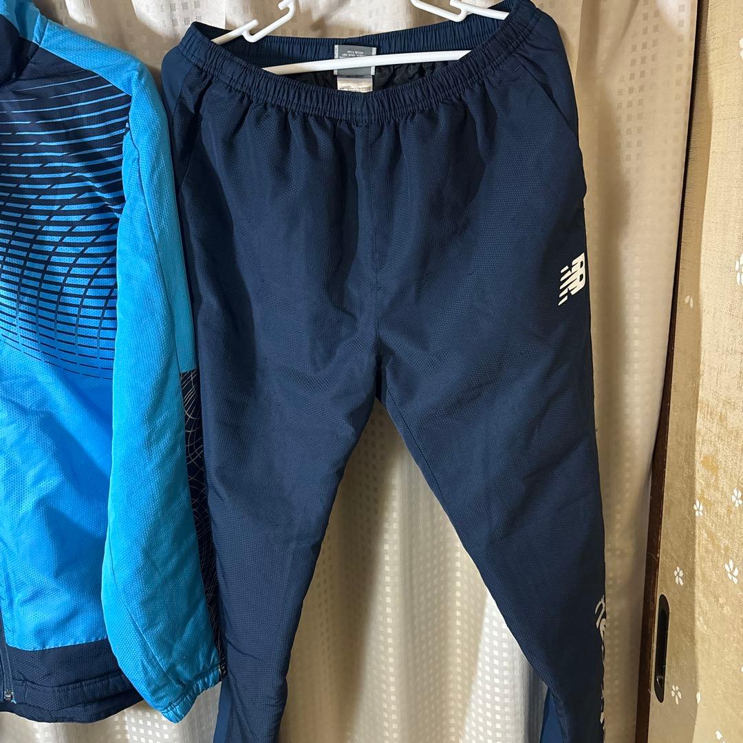 New Balance ジャージ上下セット 青/ネイビー