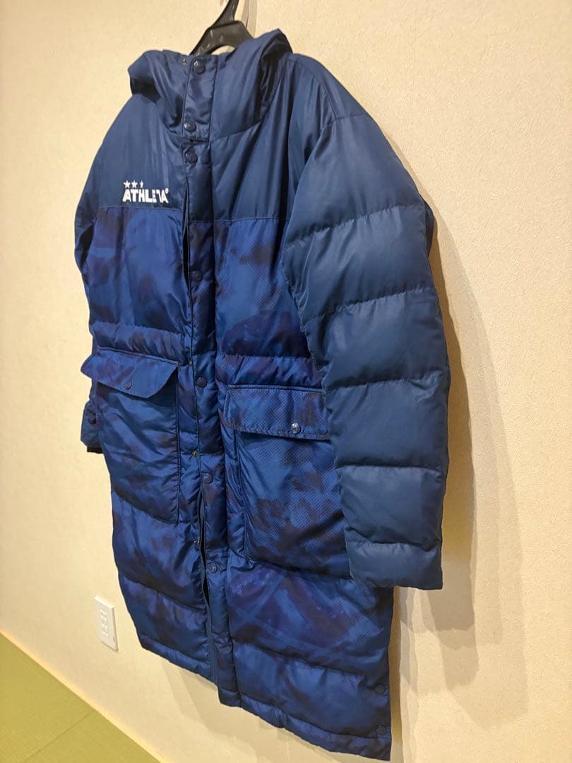 ATHLETA ネイビー ベンチコート　Sサイズ