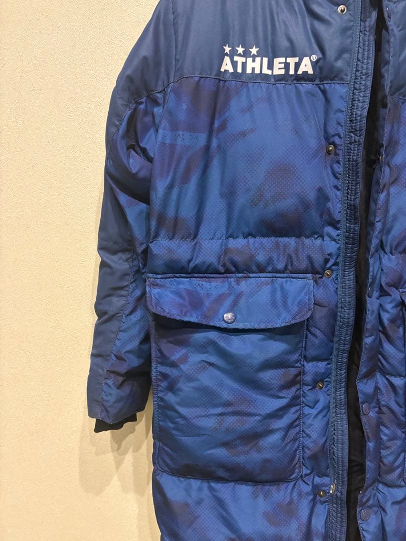 ATHLETA ネイビー ベンチコート　Sサイズ