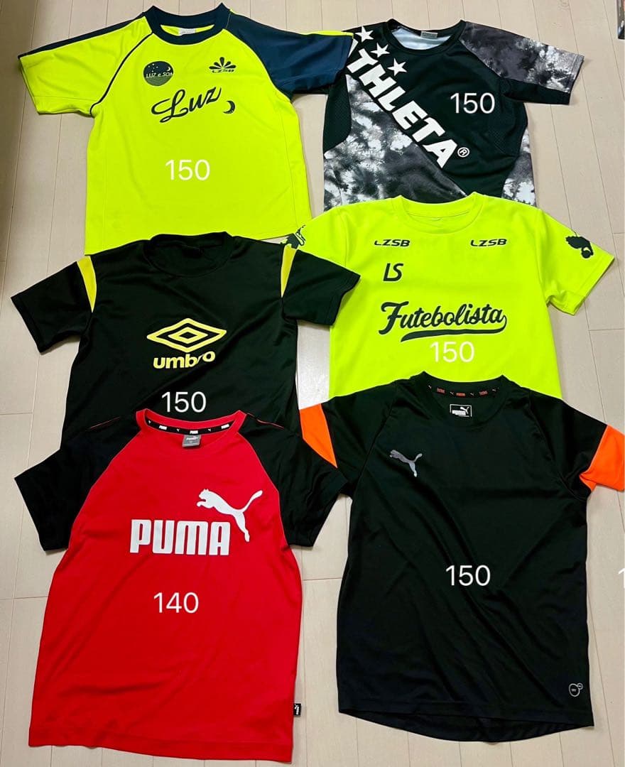 LUZ e SOMBRA等 サッカーウェアセット売り140 150 おまけ付き