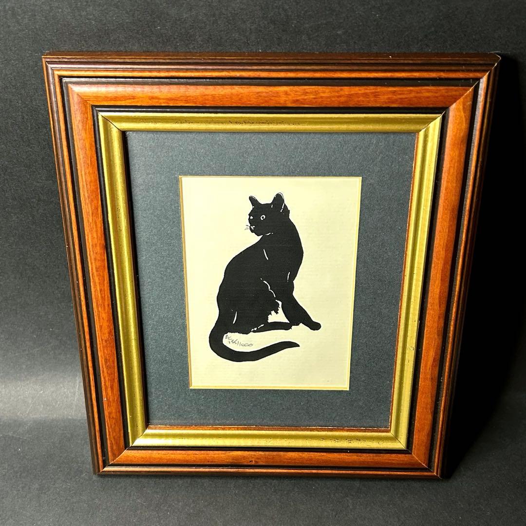 Andrew Cowley ￼版画　猫限定版　シルエット画