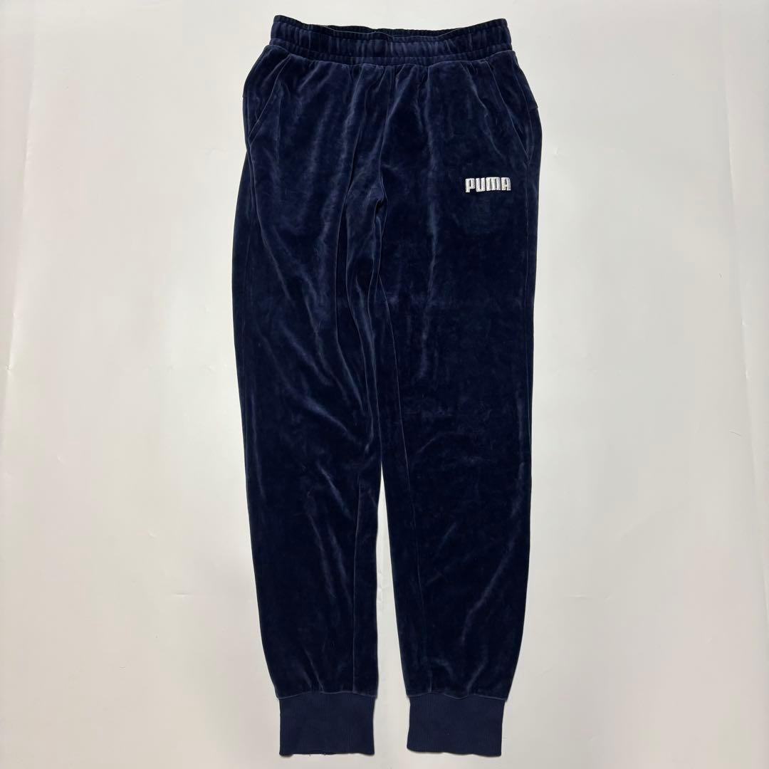 puma ベロア ジャージ セットアップ ブルー