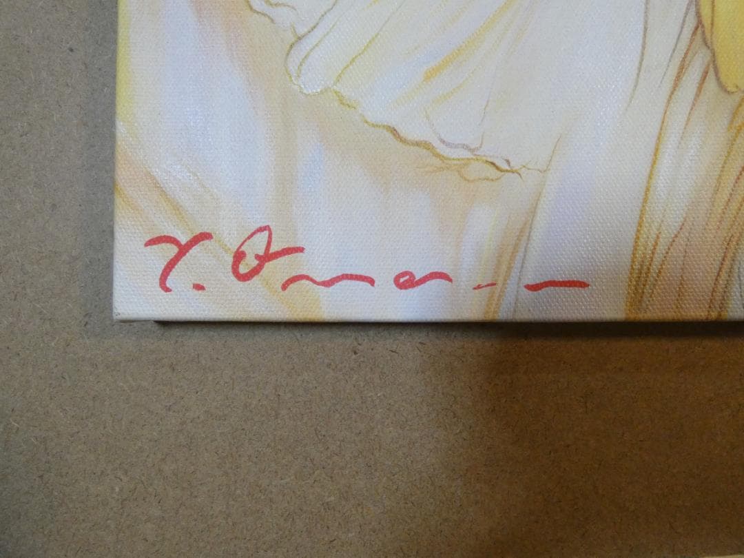 油絵　額付き　天野喜孝　 F6 【　人物　】手描き