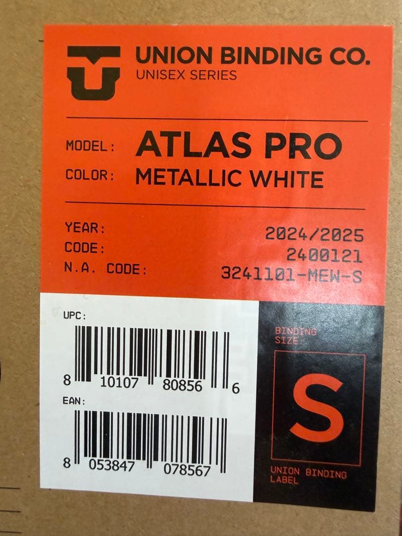 UNION ATLAS PRO ビンディング ホワイト/ Sサイズ