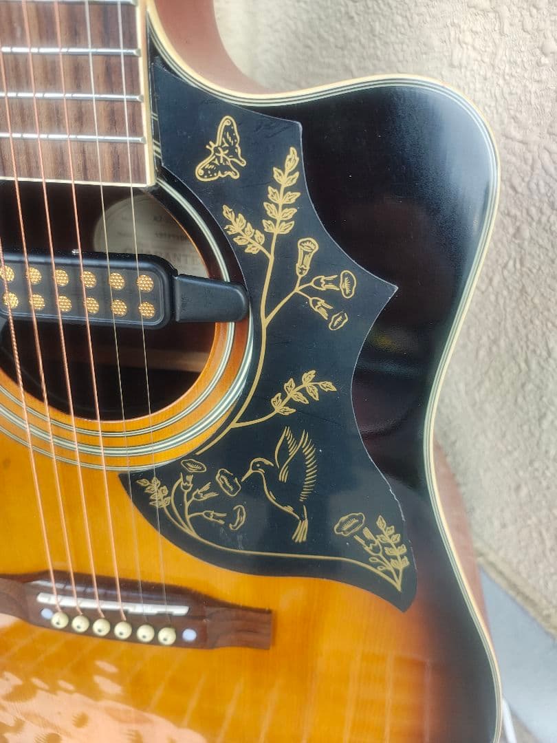 Epiphone AJ-220CEVS エイジング仕様｜ホールPU搭載エレアコ