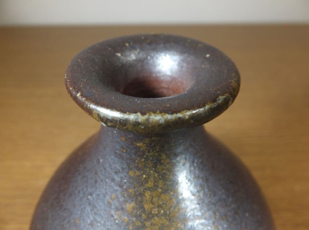 真作保証 伊勢崎満 自作 備前徳利 備前焼 岡山県無形文化財 (伊勢崎淳) 岡山