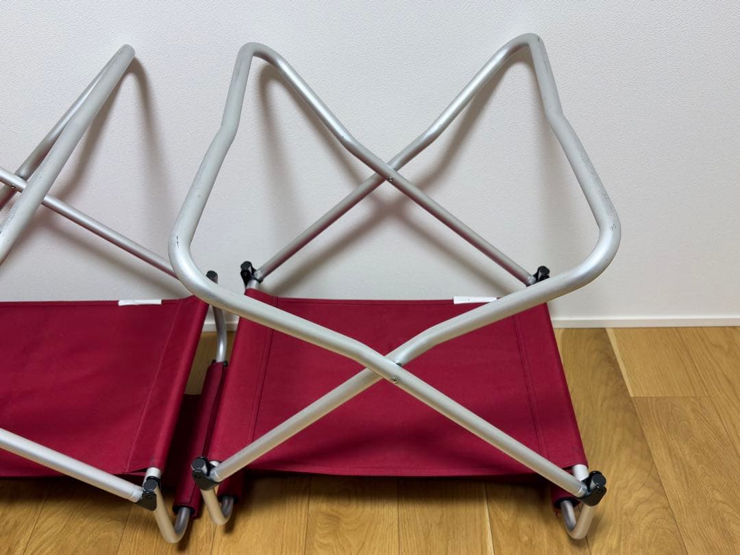 スノーピーク　FDチェアワイドRD LV-077RD　2脚セット　①