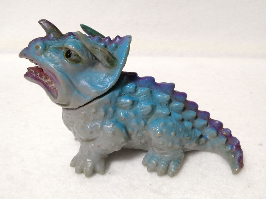 当時物 三浦トーイ トリケラトプス風怪獣 ソフビ