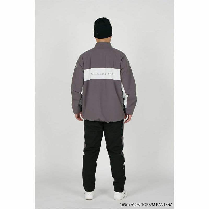新品　ルースイソンブラ　STRETCH TAFTA MESH HALFZIP