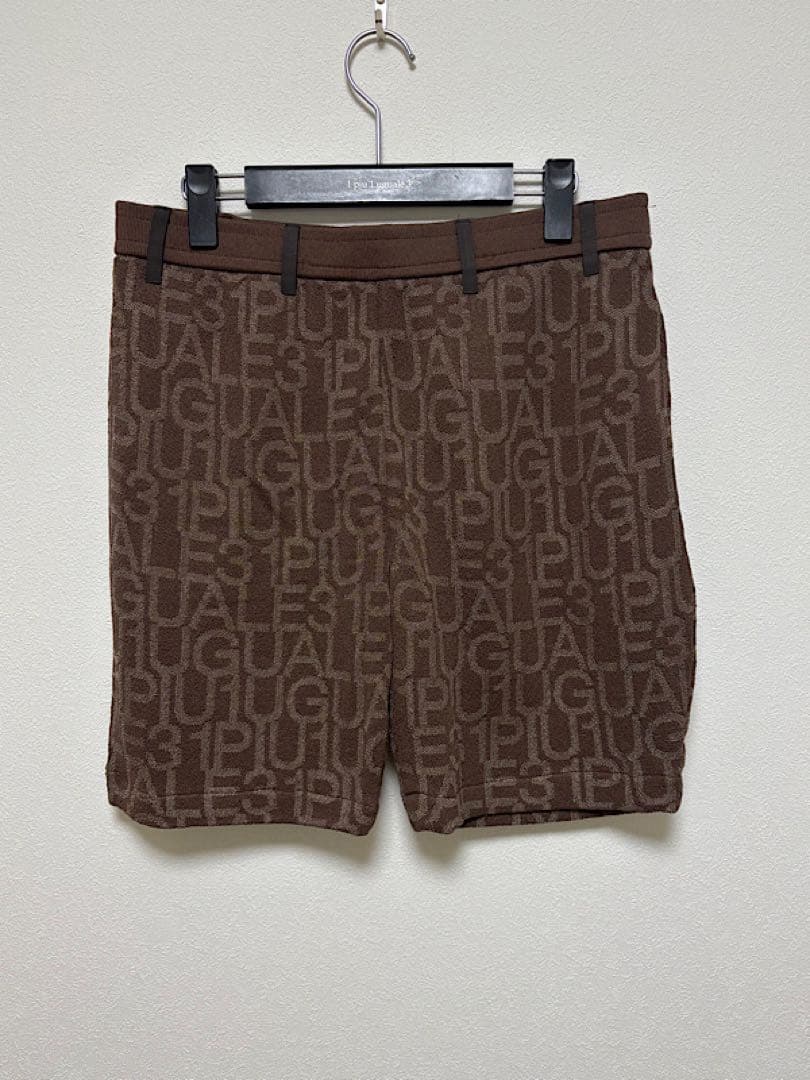 新品1PIU1UGUALE3 GOLF定9.4万24SS半袖ニットセットアップ茶
