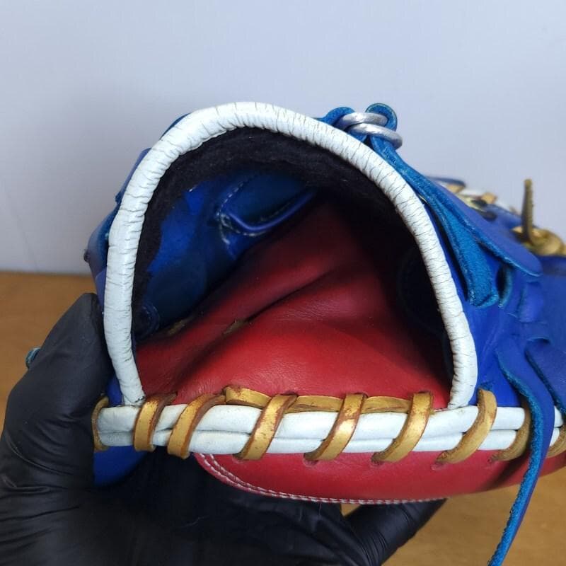 SSK 限定カラー ブルー×レッド×ホワイト キャッチャーミット 軟式グローブ