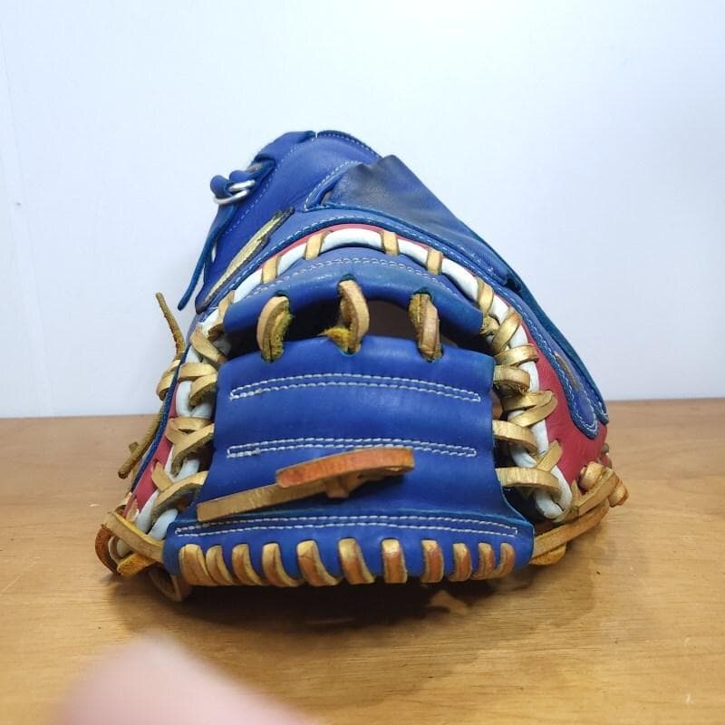 SSK 限定カラー ブルー×レッド×ホワイト キャッチャーミット 軟式グローブ