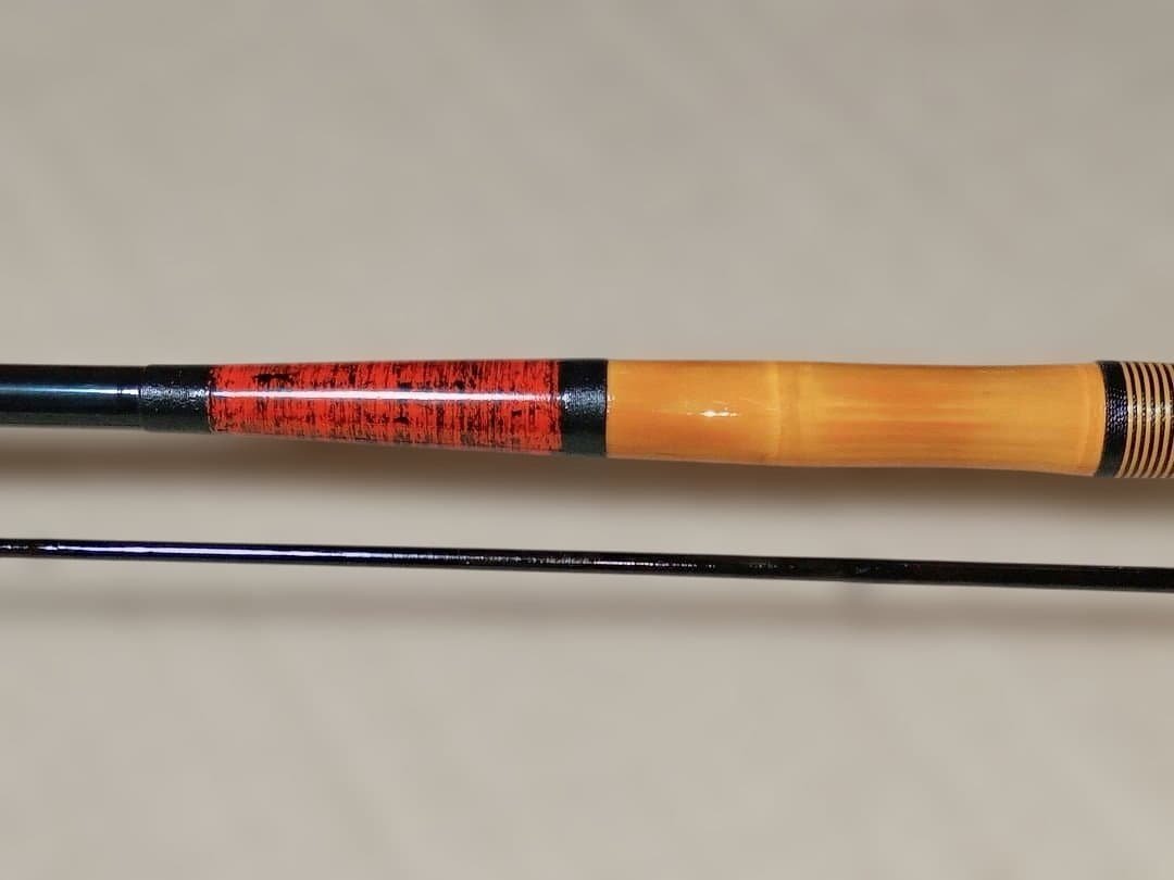 ヘチ竿　チヌ竿　ハンドメイド　布袋竹