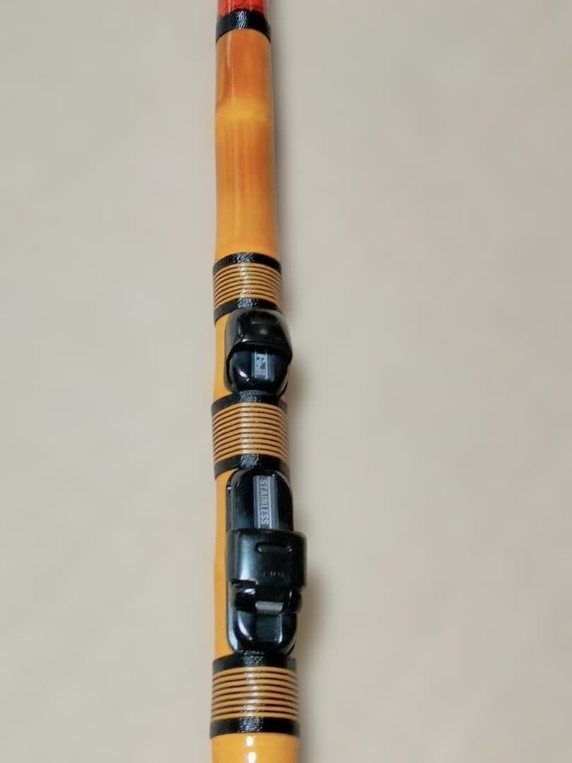 ヘチ竿　チヌ竿　ハンドメイド　布袋竹