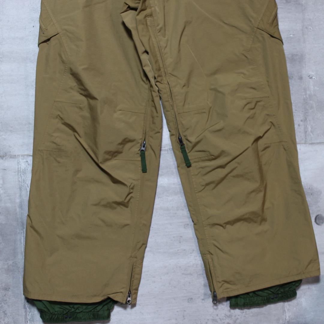 【極美品 高撥水 珍色】ミリタリー 極太カーゴ【M】BURTON スノーパンツ