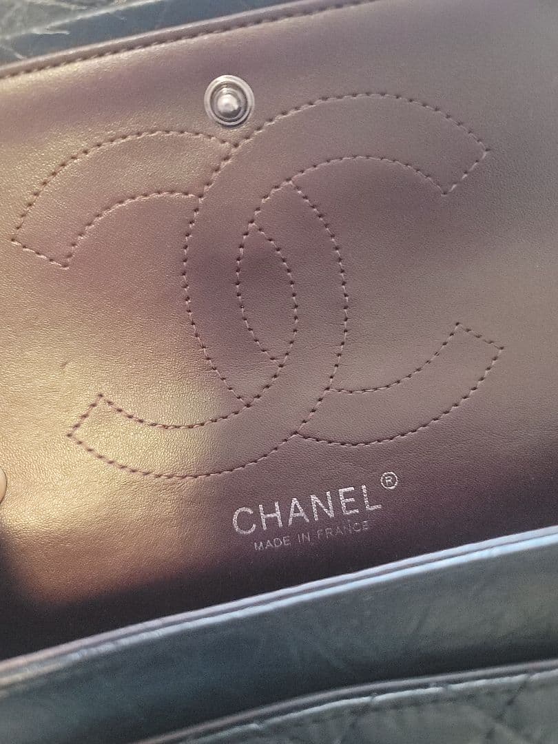 ノベルティ CHANEL シャネル 2.55 マトラッセ Wフラップ チェーン