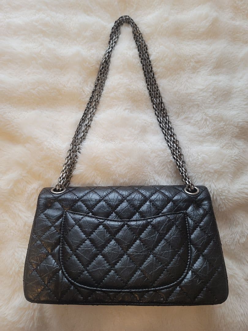 ノベルティ CHANEL シャネル 2.55 マトラッセ Wフラップ チェーン