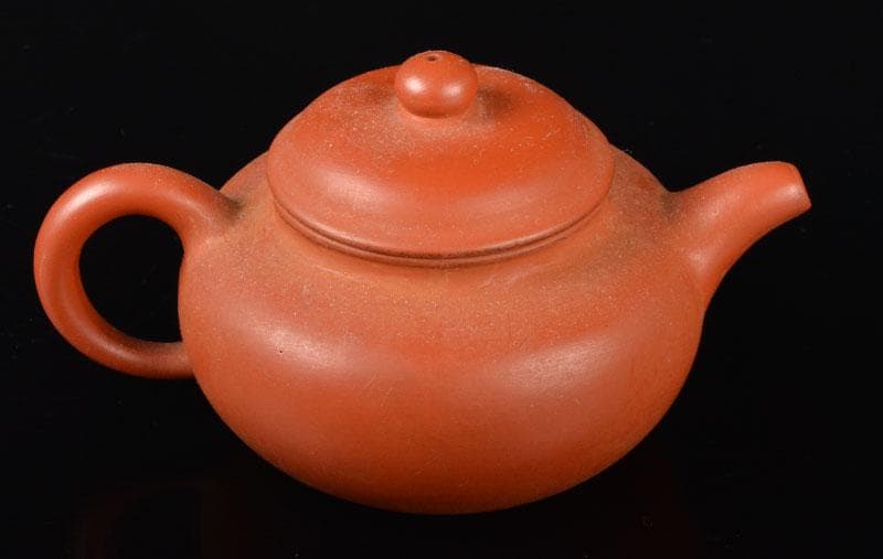 中国　中国宣興銘　紫砂　朱泥　急須　茶壷　C　R5444E