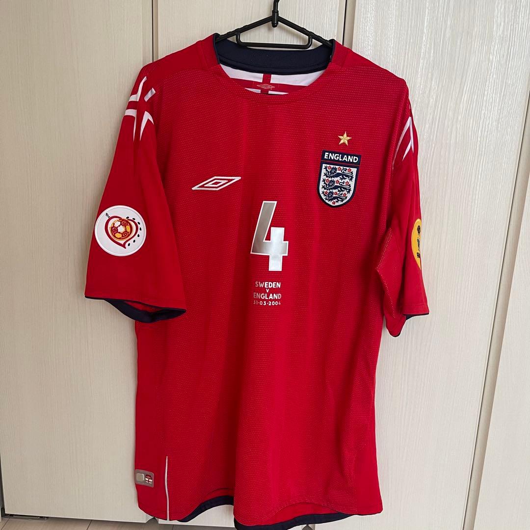イングランド2004年awayジェラード　サッカーユニフォーム　UMBRO