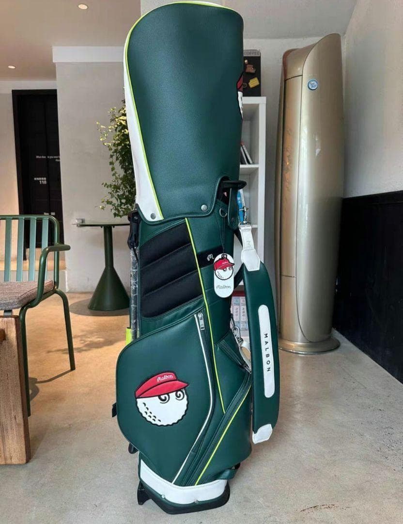 マルボンゴルフ キャディバッグ Malbon Golf　スタンドバッグ 緑色