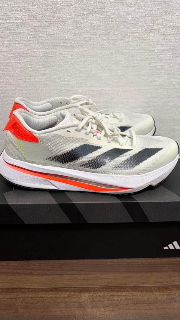 【美品】アディゼロ SL2 / ADIZERO SL2 ホワイト　25.5㎝