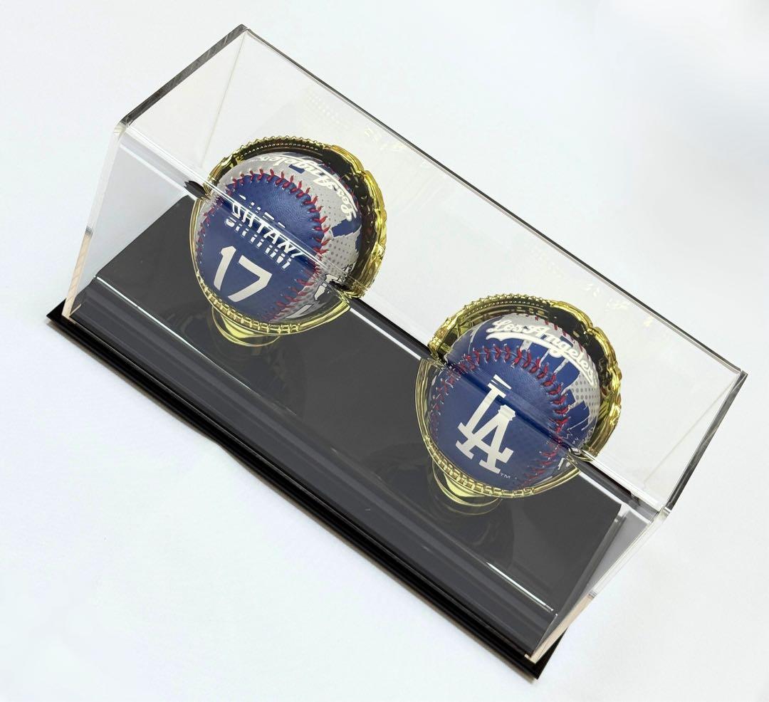 MLB 野球ボールケース ダブルゴールドグローブディスプレイケース 大谷翔平