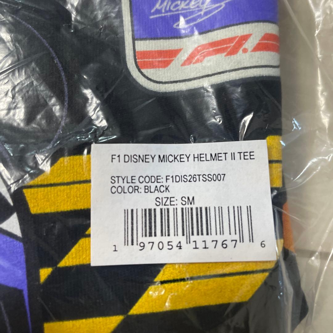 F1 ミッキー TシャツMICKEY Tシャツ 黒 ブラック S-M
