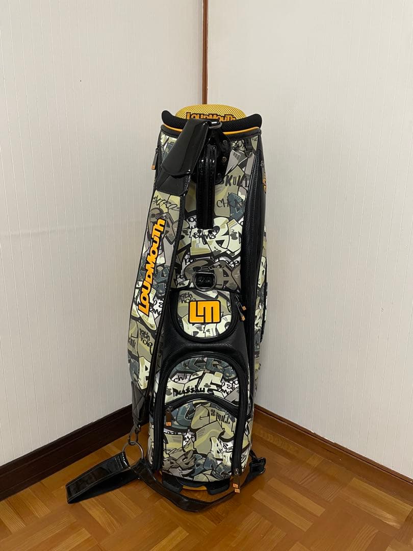 【美品】Loudmouth ラウドマウス キャディバッグ　迷彩柄