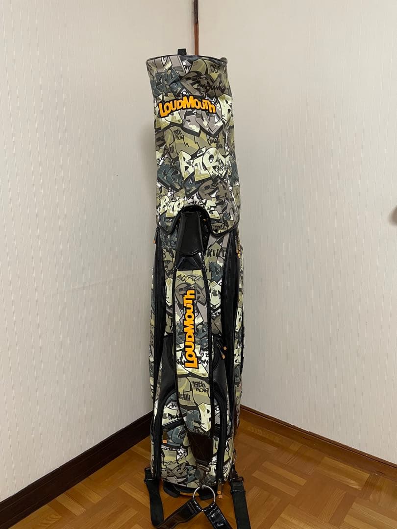 【美品】Loudmouth ラウドマウス キャディバッグ　迷彩柄