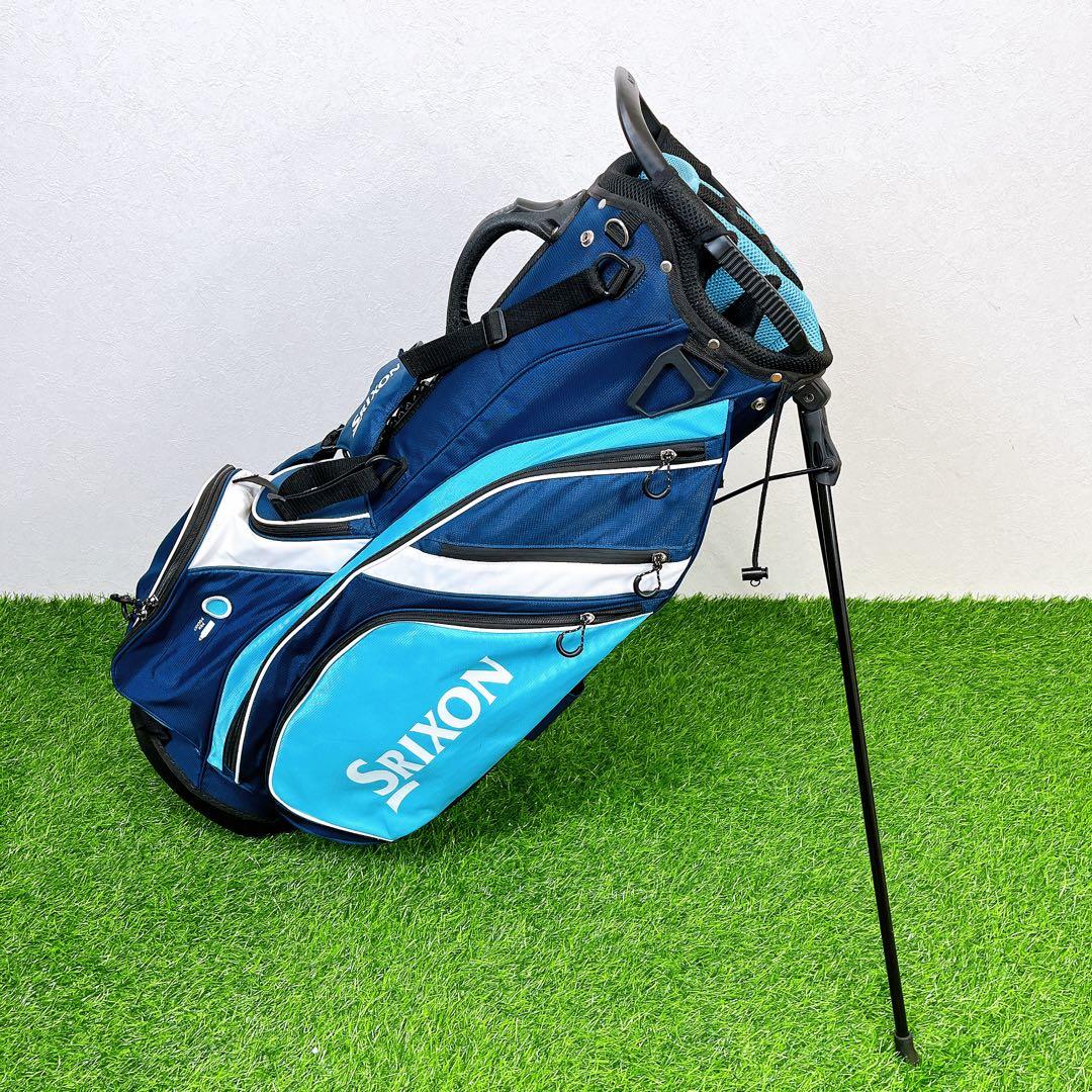 SRIXON / スリクソン　スタンド式キャディバッグ　ネイビー　ライトブルー